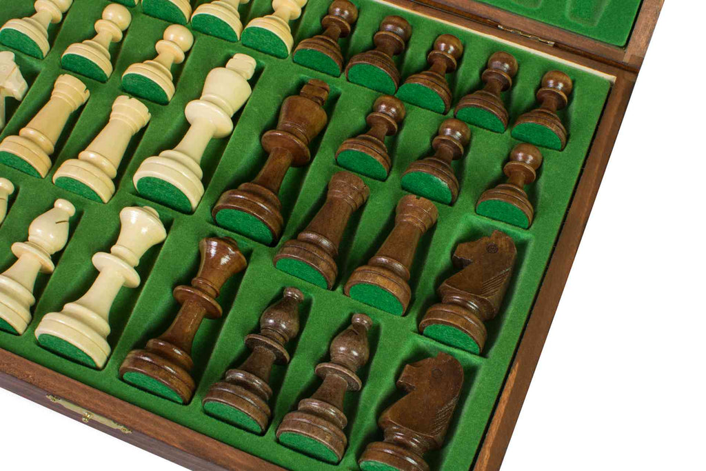 Sunrise Staunton No.5 in Elegant Wooden Case — 90 mm King (Lux)