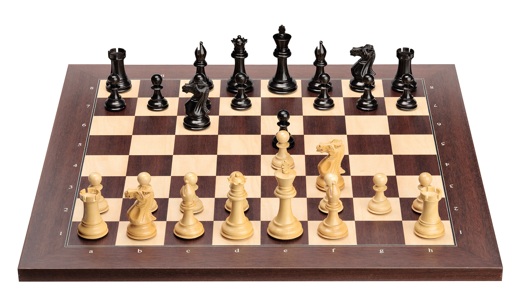 DGT USB e-Board Rosewood + Ebony Pieces — Electronic Chess Set